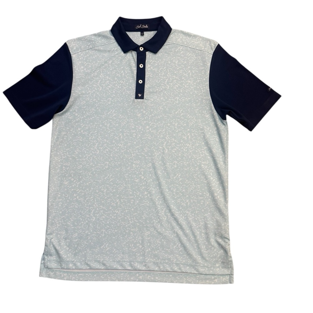 Bad Birdie Undertow Piqué Golf Polo Shirt Men’s Large Blue Navy Performance